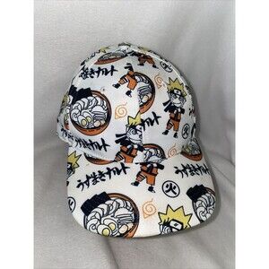 Naruto Shippuden Ramen Ninja Snap Sushi Hat comic OSFM Adjustable Cap RARE